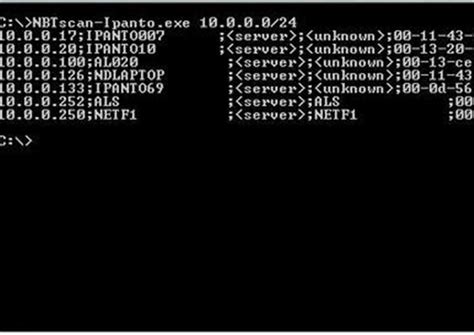 NBTScan (Scans for Open NETBIOS Name Servers) :: Tools - ToolWar ...
