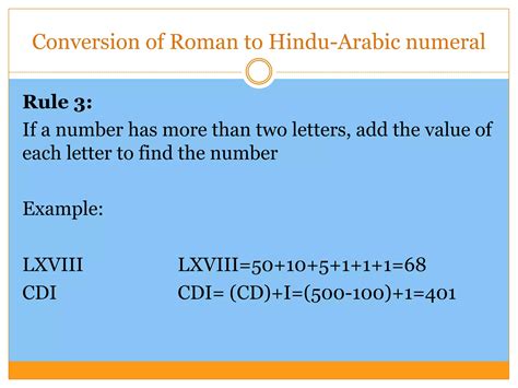 Roman numerals Addition and subtraction | PDF