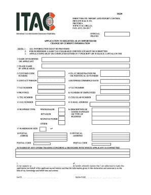 Image result for ITAC Form