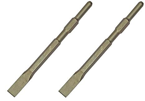 Inditrust 2pcs Flat Demolition Hammer bit Size 17 * 280 Breaker Bit for ...