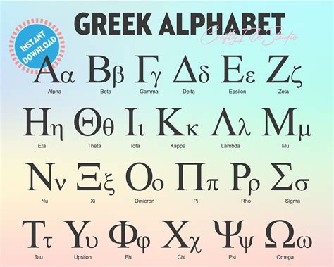 Greek Alphabet SVG, Sorority Letters Svg, Fraternity Letters Svg ...