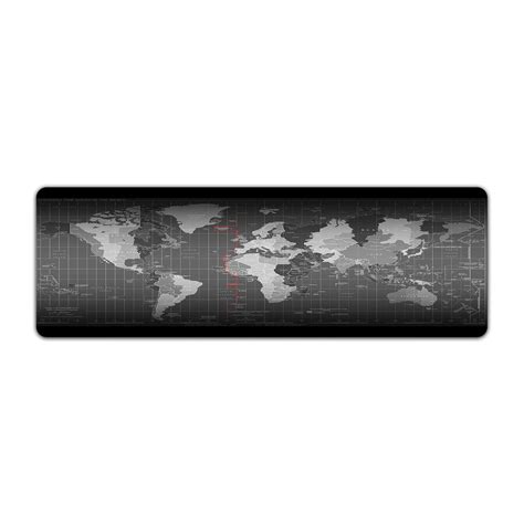 Black Map Desk Mat – Theskinmantra
