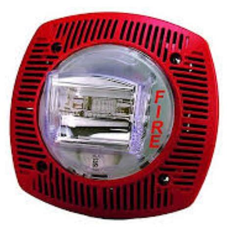 Gentex WSSPK24-15/75WR Outdoor Emergency Speaker/Strobe (24VDC/Red ...