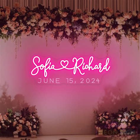 Custom Wedding Initials Neon Sign - Neon Mantra