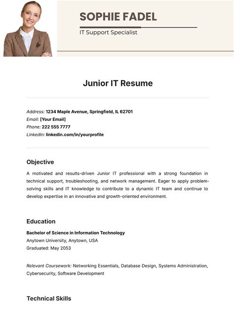 Free IT Resume Templates to Edit Online and Download