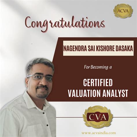 Academy of Certified Valuators and Analysts Private Limited (ACVA) on LinkedIn: #cva #acvaindia ...