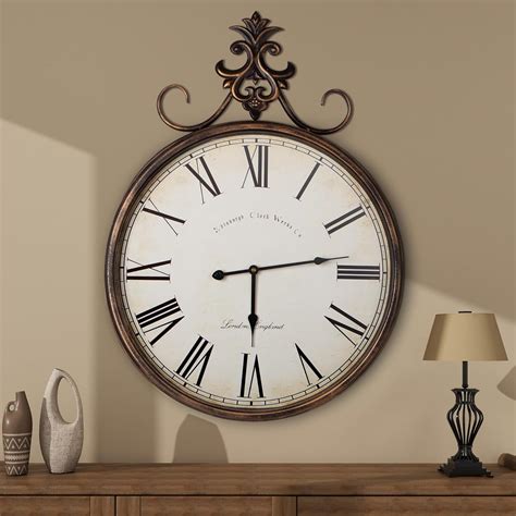 Amazon.com: THKSHOUZ Large Wall Clock - 21in Vintage Wall Clock ...
