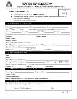 Tint Permit Guyana - Fill and Sign Printable Template Online