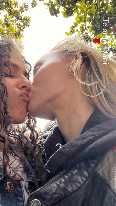 Lily-Rose Depp Kisses Girlfriend 070 Shake in Birthday Photos