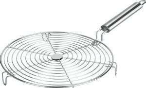 Renberg RBIN-7641 Stainless Steel Round Roaster 20 cm Roasting Tongs ...