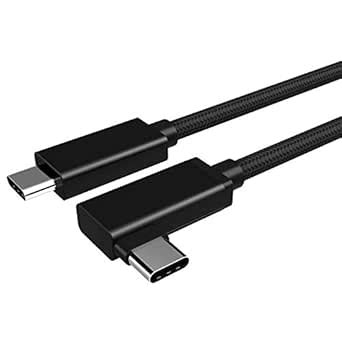 USB C Video Cable Right Angle 3ft, 4K UHD with Audio Support 100W PD ...
