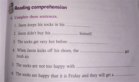 Complete The Sentences Brainly