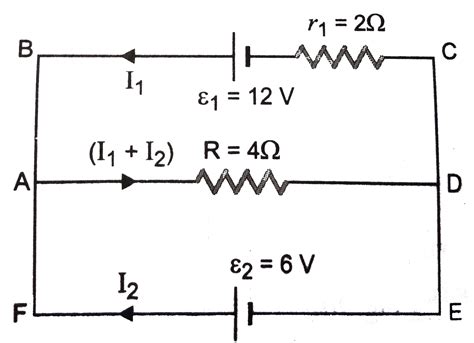 In the electron network. Kirchhoff's rule to calculate the power ...