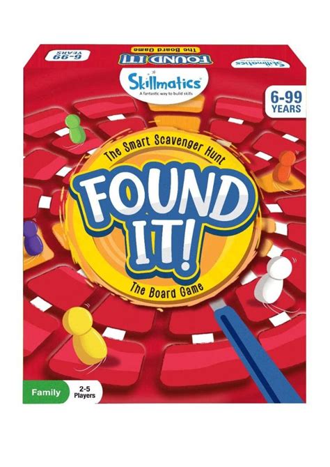 Buy Skillmatics Found It! - Smart Scavenger Hunt Board Game for Ages 6 ...