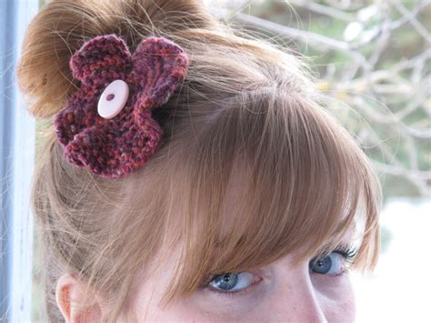 Knit Flower Tutorial 的图像结果