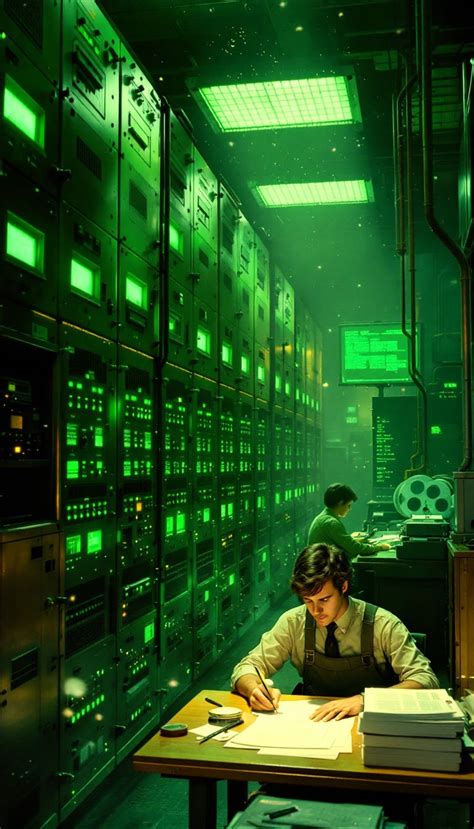 Image result for Green Computer Mainframe