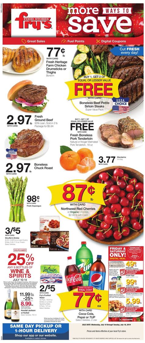 Fry’s Ad Circular - 07/10 - 07/16/2019 | Rabato