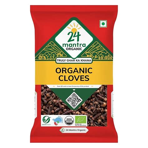 24 Mantra Organic Cloves/Laung/Lavangalu - 50gms | 100% Organic ...