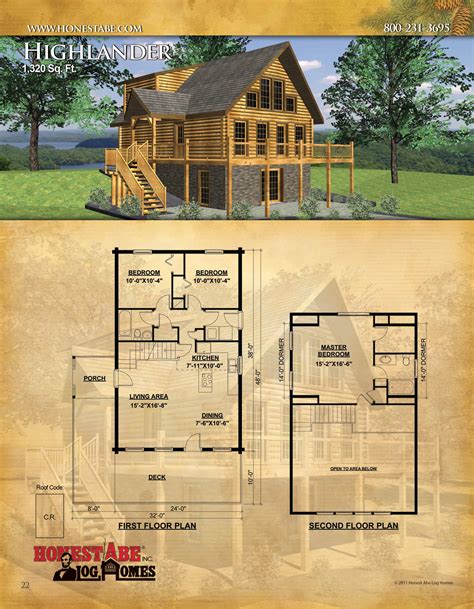 Browse Floor Plans for Our Custom Log Cabin Homes