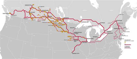 Us And Canada Rail Map Amtrak Vacations Network Map | Train travel usa, Amtrak train travel ...