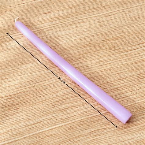 Buy Colour Refresh Set of 4 Lavender Scented Tapered Candles from Home ...
