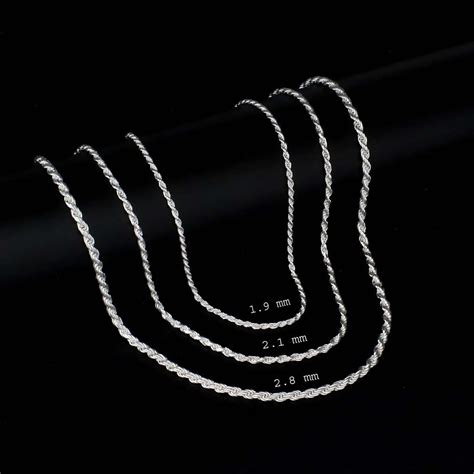 Buy Silver Chains for Neck | 925 Silver Chains for Men and Women ...