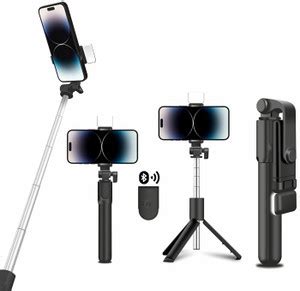 EL SMO Selfie Stick, Extendable Selfie Stick with Wireless Remote and ...