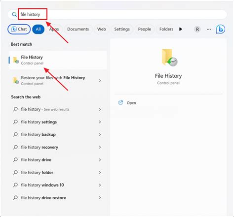 Image result for File History Set Up