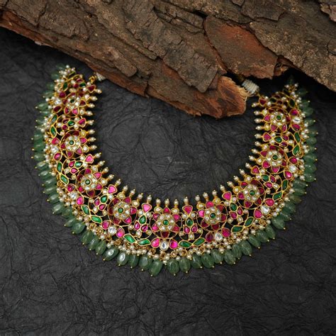 Kundan Choker Necklace & Polki Choker Necklace