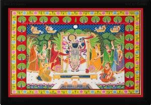 Braj Art Gallery Pichwai Painting Shrinathji Giving Darshan to Gopis in ...