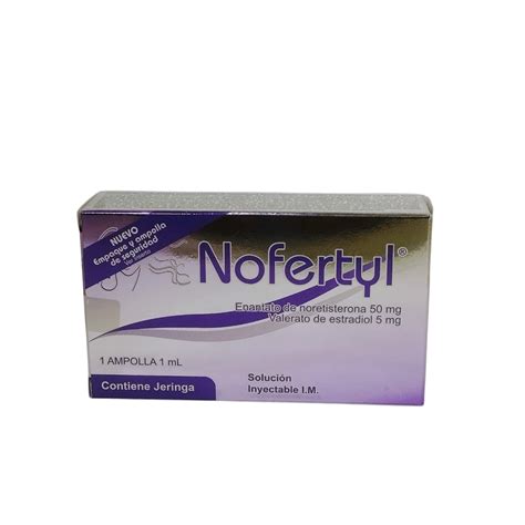 NOFERTYL Enantato de noretisterona 50mg valerato de estradiol 5mg ...