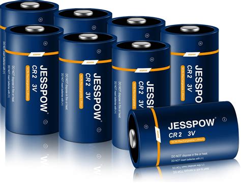Amazon.com: JESSPOW CR2 Lithium Battery 3 Volt Non-Rechargeable CR2 ...