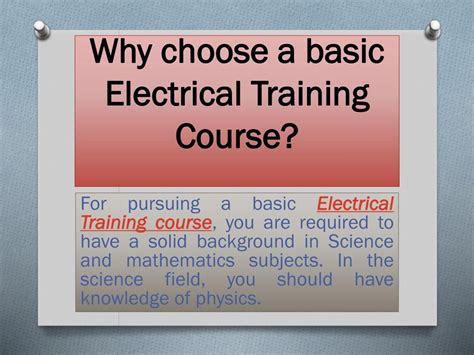 Image result for Basic Electrical Course Demo