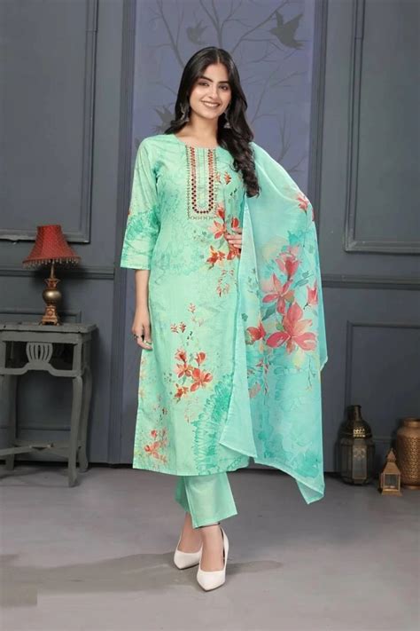 Ladyview 148 Cotton Kurti Bottom With Dupatta