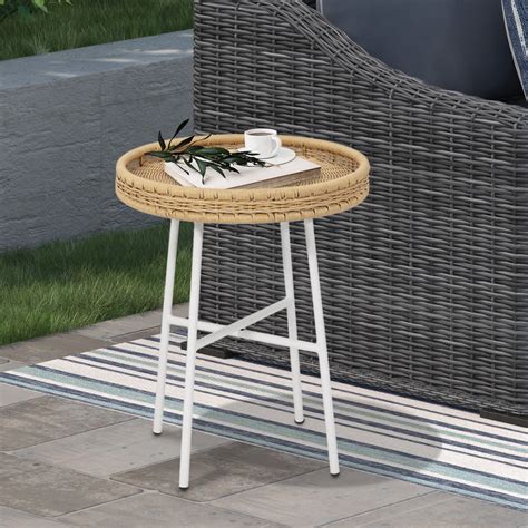 Bay Isle Home Lasell Round Outdoor Coffee Table & Reviews | Wayfair