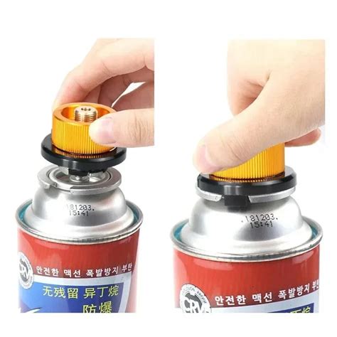 Flat Gas Tank Adapter Valve Camping Gas Refill Converter Portable Stov ...