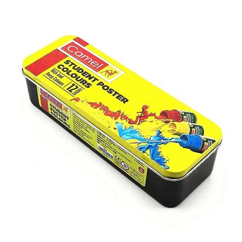 Prisha Camel Artist Poster Colour 12 Shades Non-Toxic 10 Ml Each Bottle ...