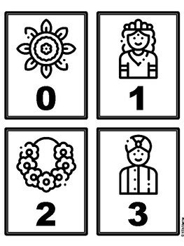 India Holi 0-500 Number Flash Cards, India Holi Number Cards worksheet ...