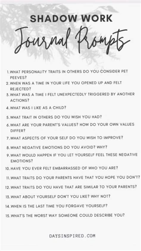 Image result for Deep Shadow Work Prompts