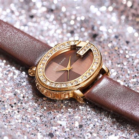 Giordano Monogram Watch for Women with Elegant Oval Shape Dial ,crystal ...