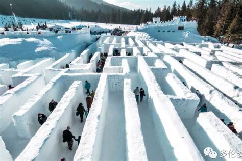 这个周末去看看世界上最大的雪地迷宫