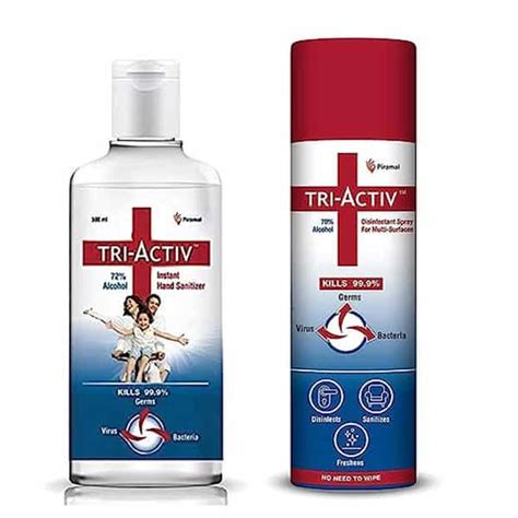 Buy TRI-ACTIV INSTANT HAND SANITIZER | 72% ALCOHOL BASED 500 ML Online ...