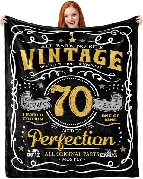 Amazon.com: Fluffy Time 70th Birthday Gifts for Men, 70 Birthday Gifts ...