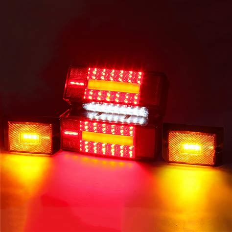 Buy LIMICAR Trailer Lights, Upgrade IP68 Halo Glow Trailer Light Kit ...