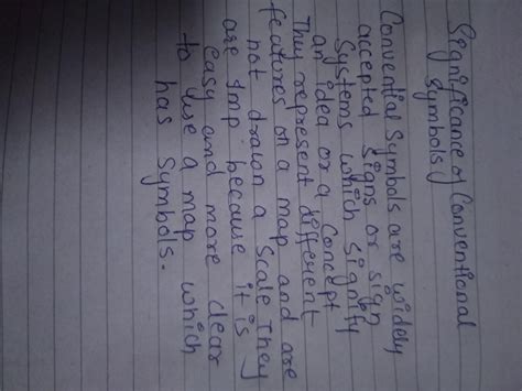 Significance of conventional symbols. - Brainly.in