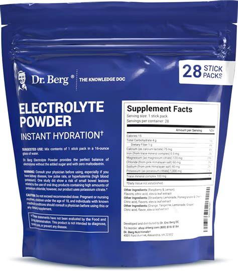Dr Berg's Electrolytes Powder Packets-28 packets | Egypt Vitamins
