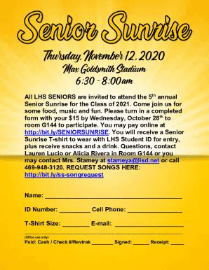Fillable Online Senior Sunrise form.docx Fax Email Print - pdfFiller