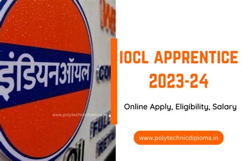 IOCL Apprentice Full Information 2023-24: www.iocl.com Apprentice ...