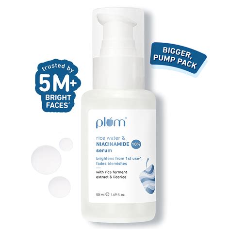 Buy Plum 10% Niacinamide 30 ml Face Serum with Rice Water – Plum