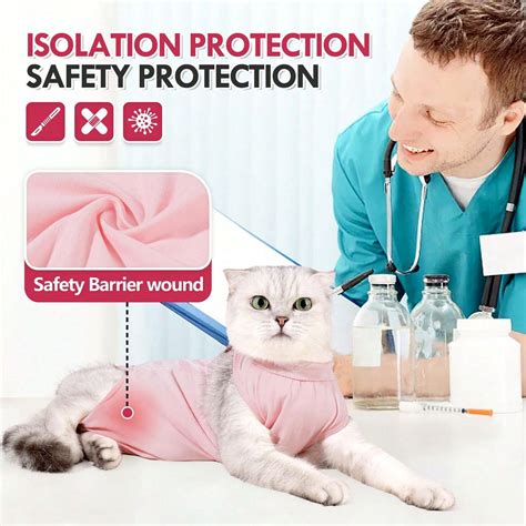 Cat Post-Surgical Recovery Clothing Ice Silk Breathable Four Seasons ...